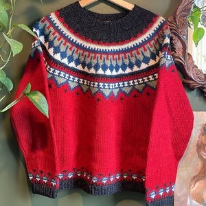 Festive wool sweater